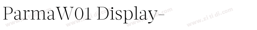 ParmaW01 Display字体转换
